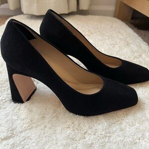 ANTONIO MELANI Black Suede Heels